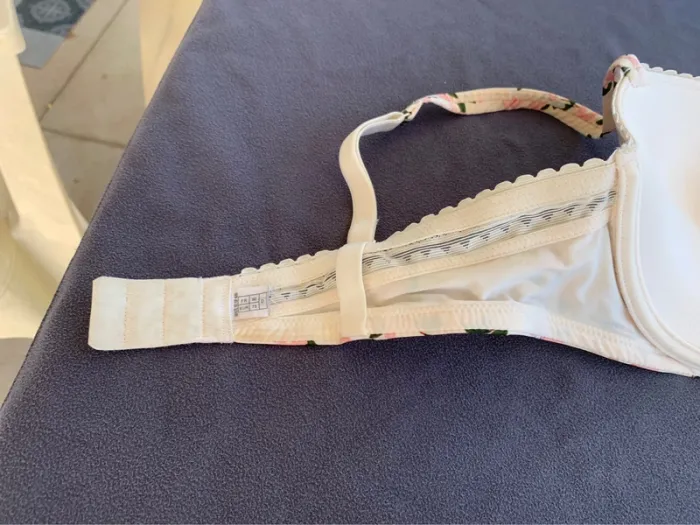 Soutien-gorge Princesse Tam Tam beige à fleur 90D - photo numéro 5