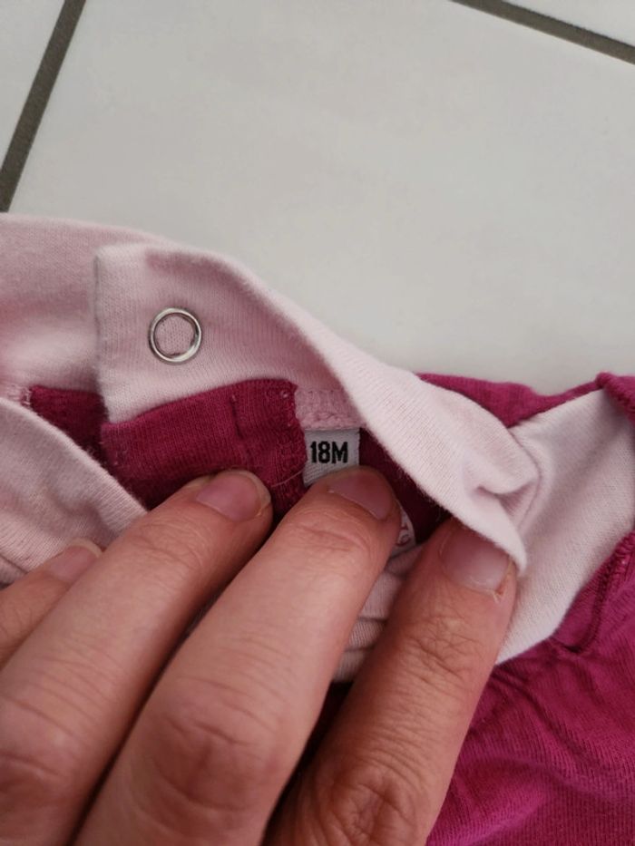 Tshirt manches longues 18 mois - lilas - photo numéro 2