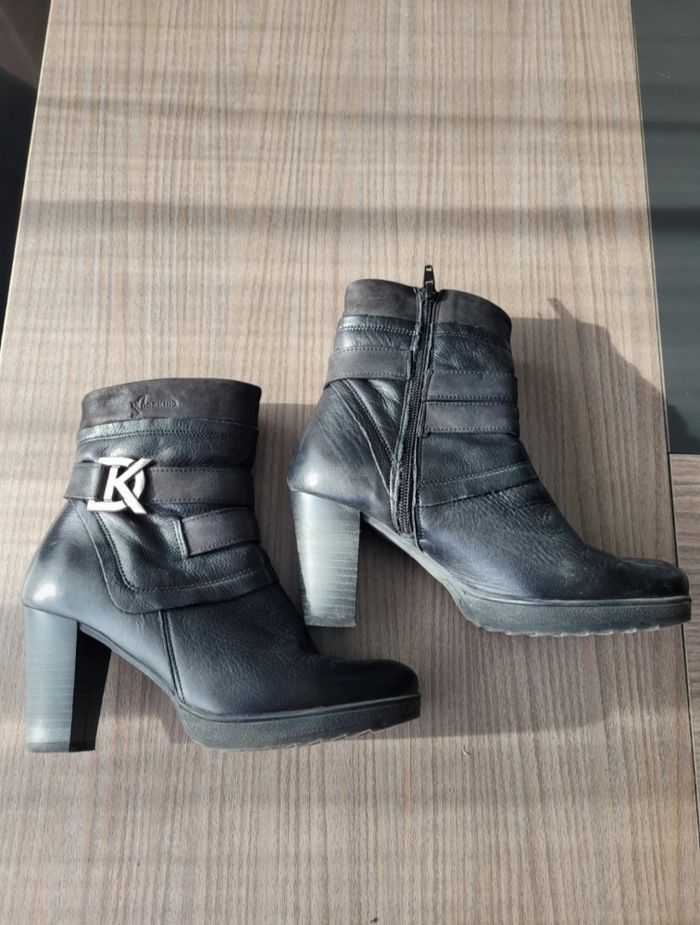 Bottines Dorking cuir noir taille 36 - photo numéro 2