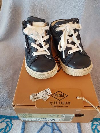 Chaussures PLDM palladuim T20 cuir bleu