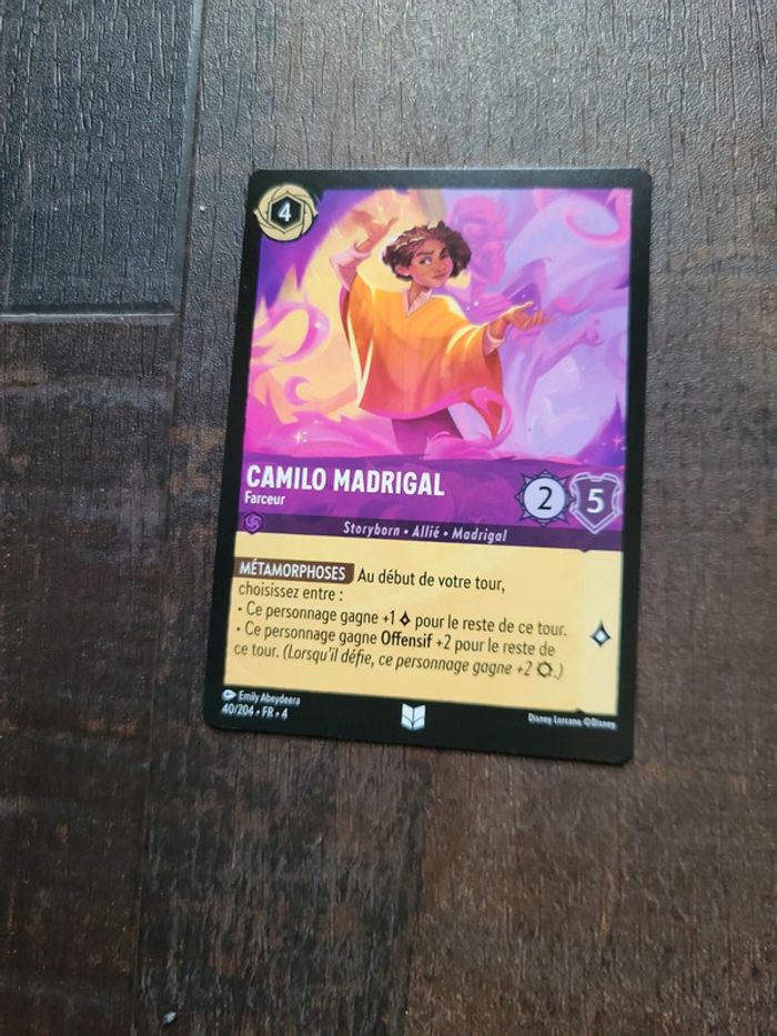 Carte Lorcana Camilo Madrigal