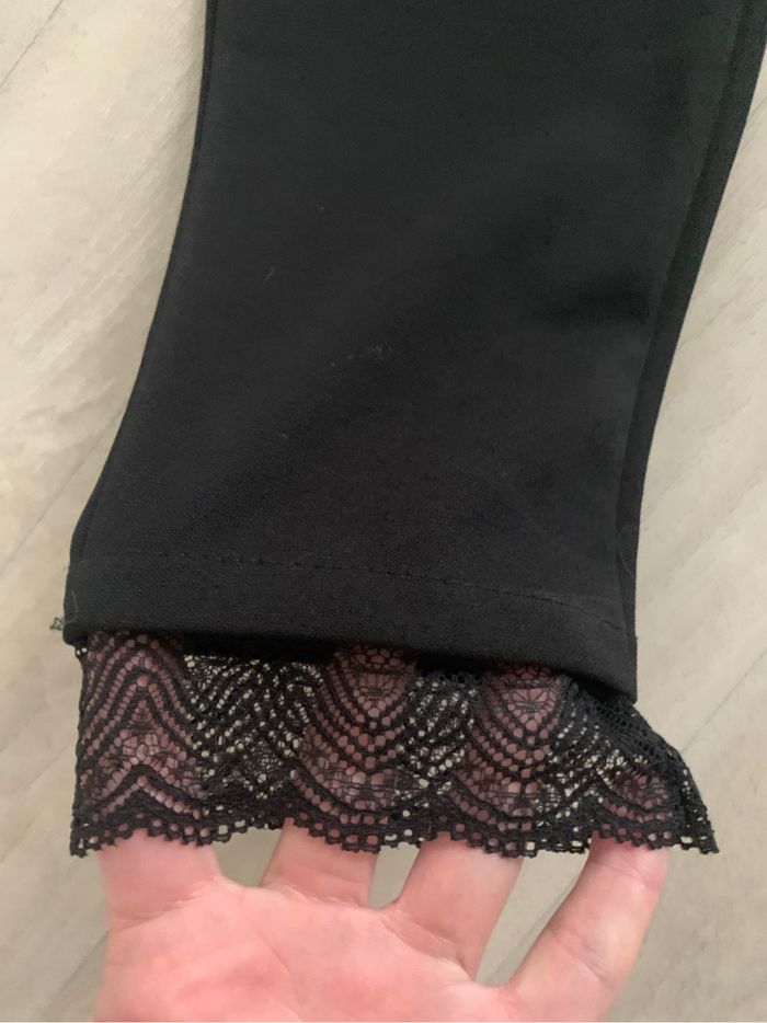 Pantalon slim bas dentelle - photo numéro 4
