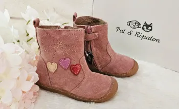 Bottes Bottines cuir Semelle flexible Zip Pat et Ripaton T24