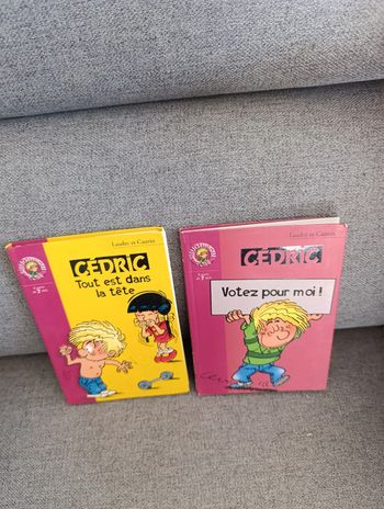 lot de 2 livres Cédric bibliothèque rose
