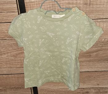 Tee-shirt vert d'eau Storytelling 12 mois