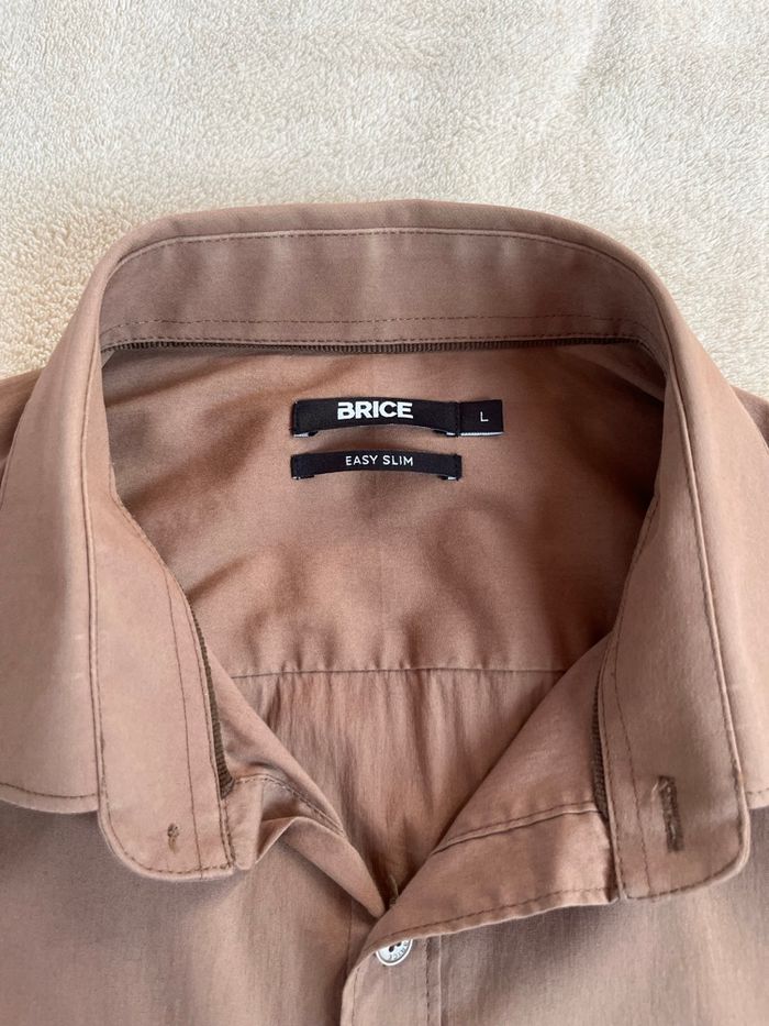 Chemise marron clair pour homme | Brice | Taille L - photo numéro 4