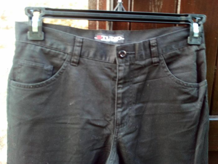 Pantalon noir en toile - photo numéro 3