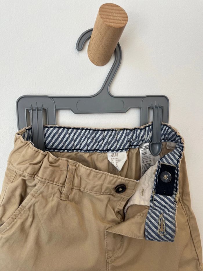 Short en toile de coton beige - H&M EUR 80cm - photo numéro 3
