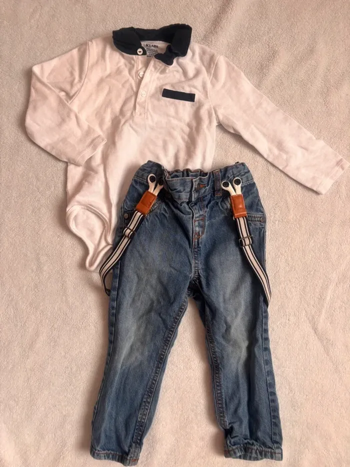 Ensemble jean + body 24 mois
