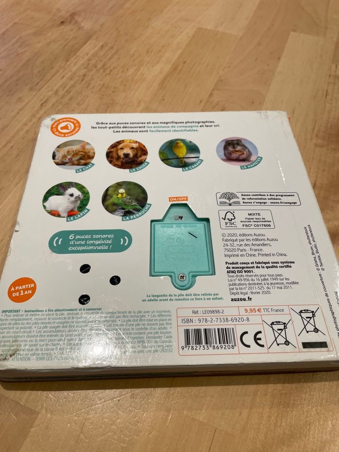 Livre sonore « les animaux de compagnie » - photo numéro 2