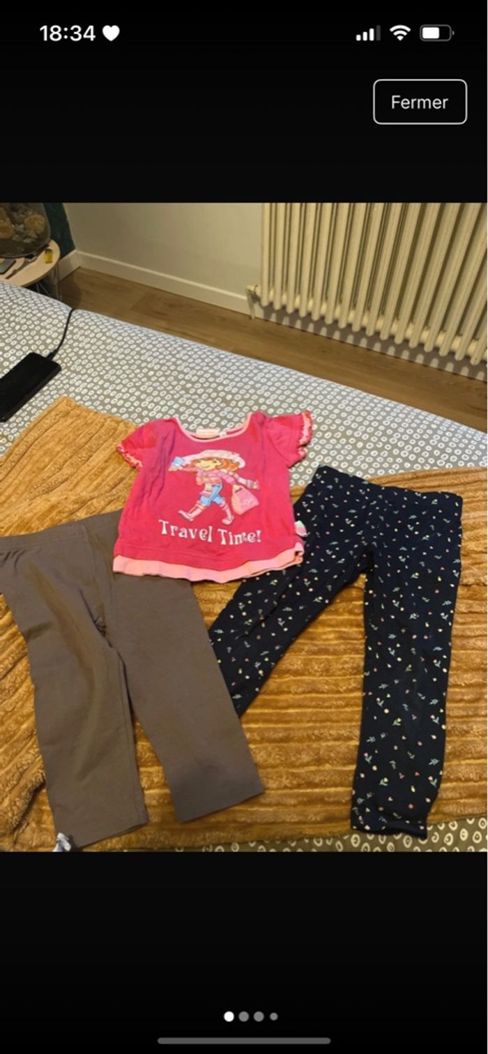Lot habits fille 3 ans