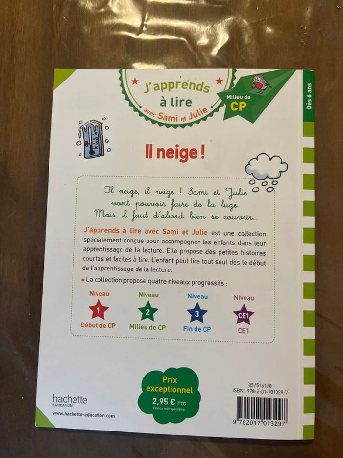 Livre « il neige » de la collection j’apprends à lire - photo numéro 3