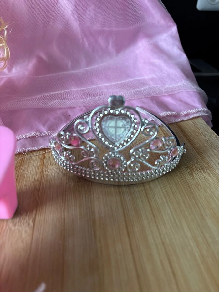 Déguisement fille princesse avec poupée 3-6ans - photo numéro 8