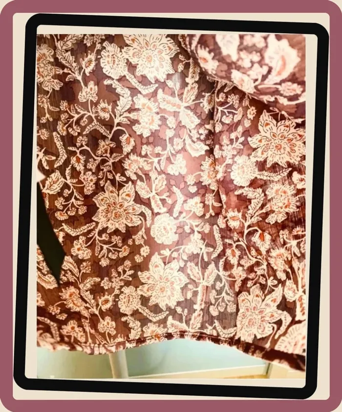 Magnifique blouse imprimée florale à volants neuve H&M T/34-36 - photo numéro 8