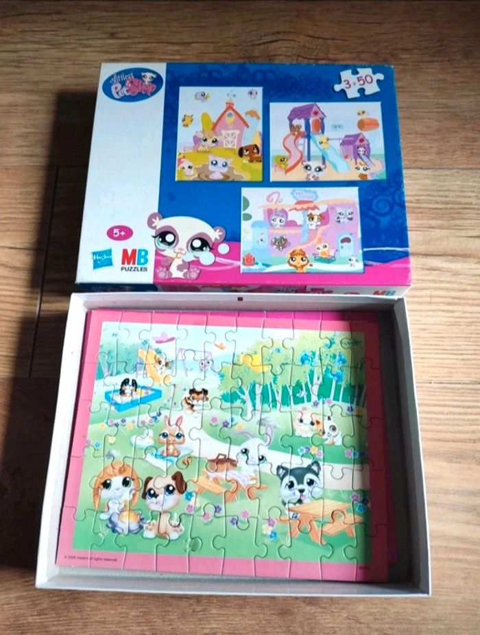 🐶lot de 4 puzzles 50 pièces littlest pet shop🐶 - photo numéro 7