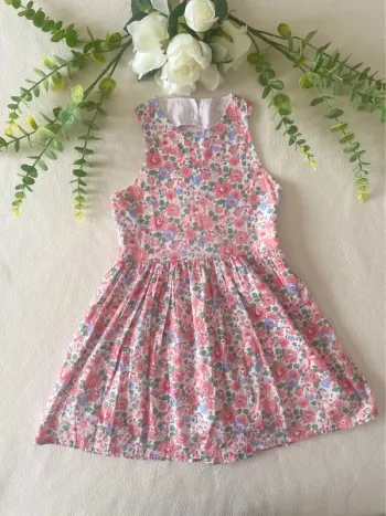 🌸 Robe créatrice 4 Pommes – Liberty Betsy Tuileries – Taille 4 ans 🌸