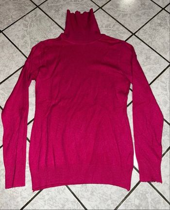 Col roulé fuchsia – Taille unique - Très bon état