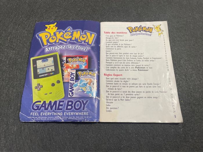 Livret Règles Pokémon Attrapez les Tous Set De Base 1999 - photo numéro 2