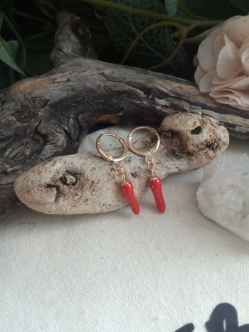 Boucles d'oreilles piments rouges