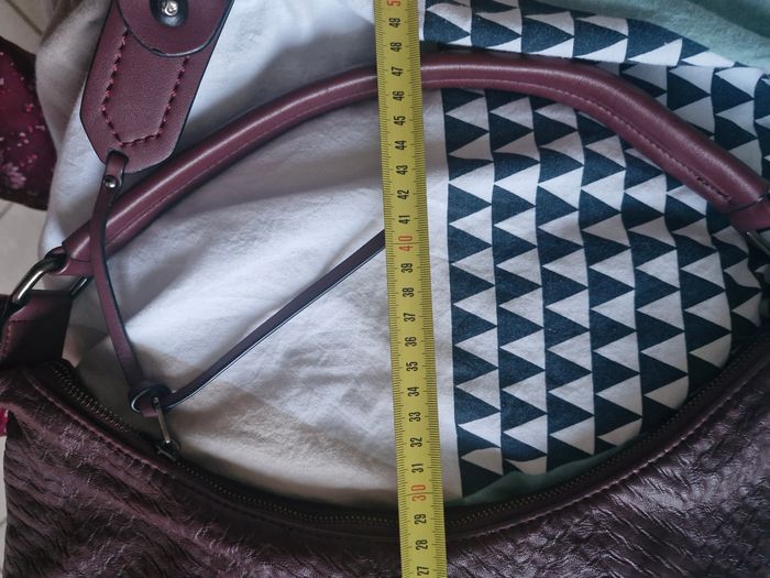 Sac à main Bordeaux cuir - photo numéro 8