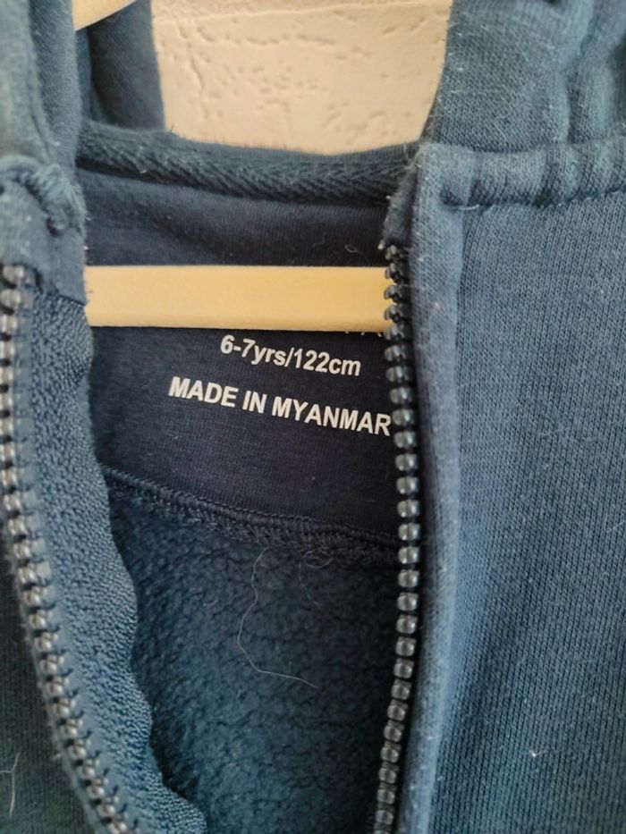 Veste à capuche bleu - photo numéro 3