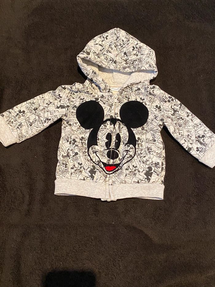Gilet zippé Mickey 18 mois Disney - photo numéro 3