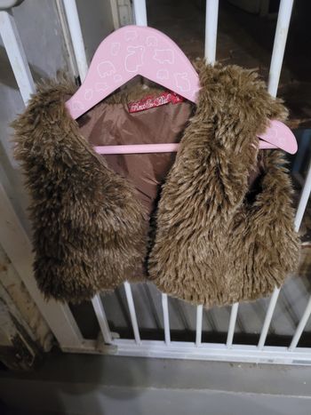 Boléro fausse fourrure marron 3 ans