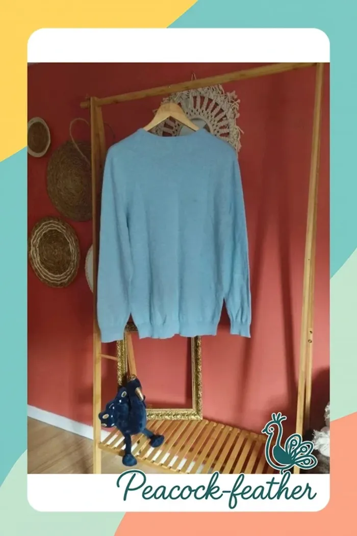 Pull bleu Kiabi L neuf - photo numéro 7
