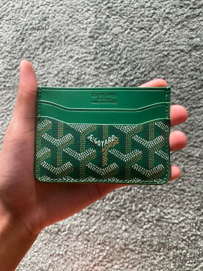Porte carte goyard vert