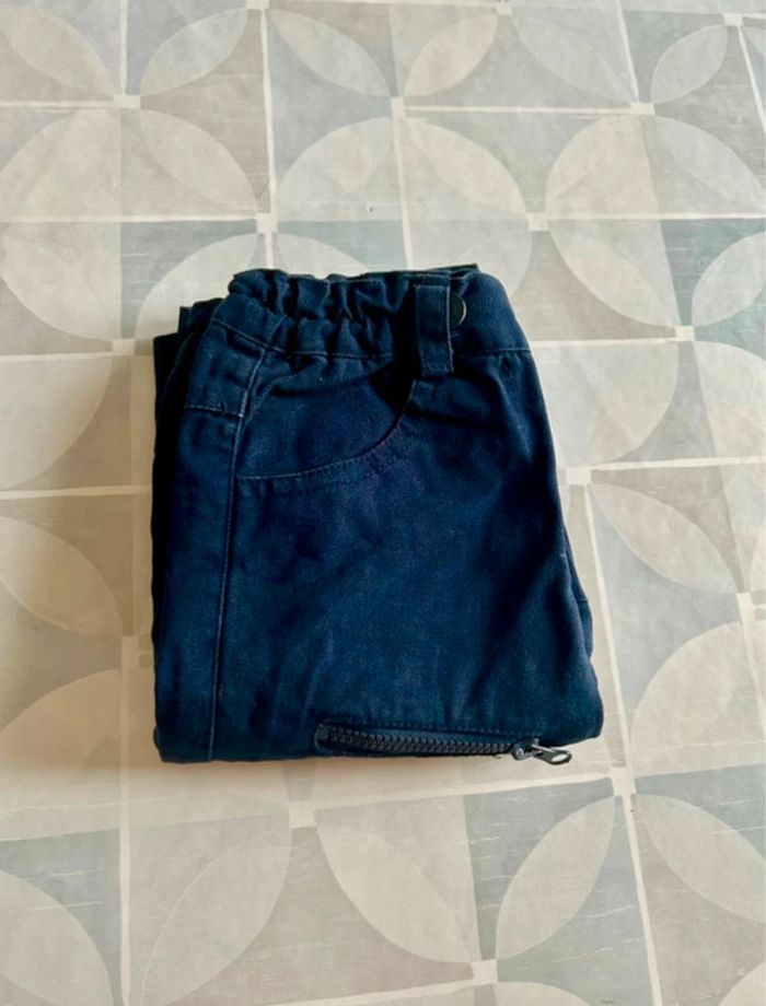 Pantalon garçon bleu marine - Babibou - 6 mois - en très bon état - photo numéro 4