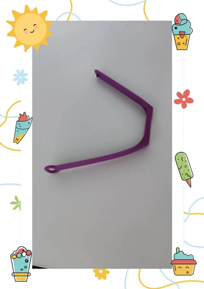 Bracelet silicone  violet pour montre connectée Xiaomi mi start band 4 - photo numéro 3