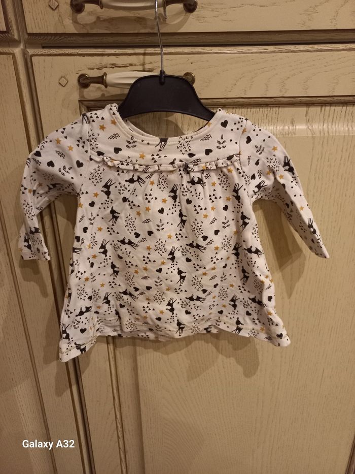 Robe biche à longues manches