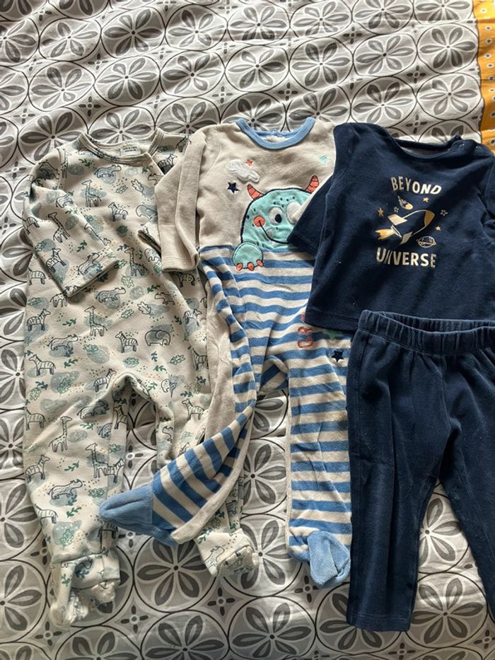 Lot de 3 pyjamas 18 mois