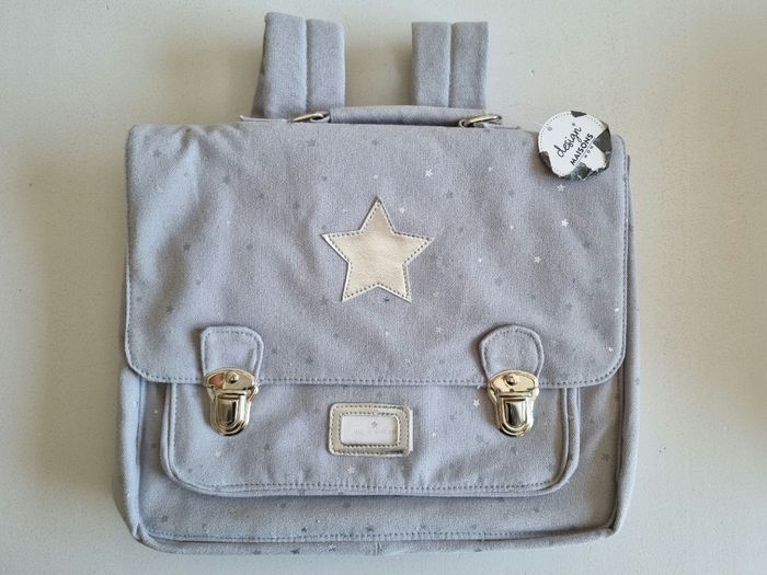 Cartable gris avec étoiles Maison du Monde neuf