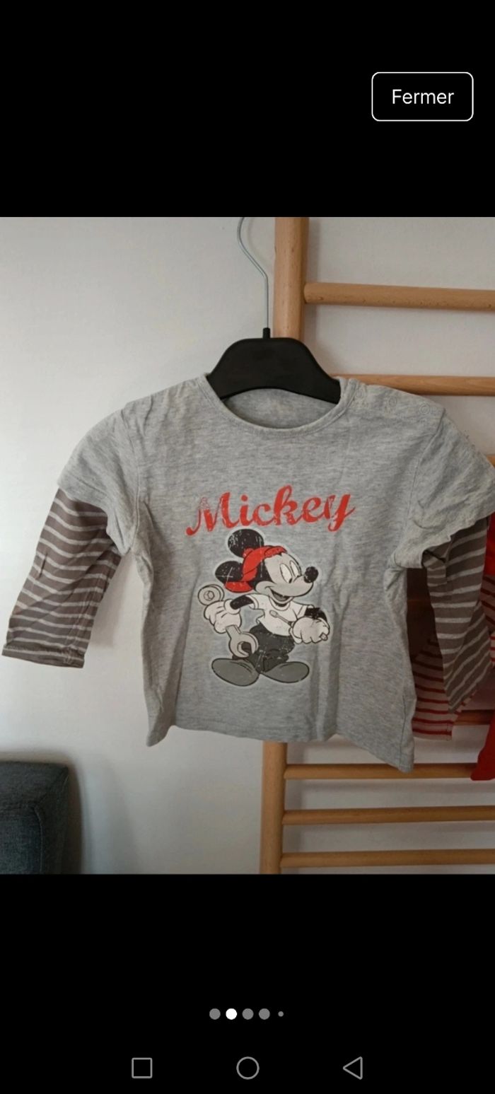Lot hauts mickey - photo numéro 2