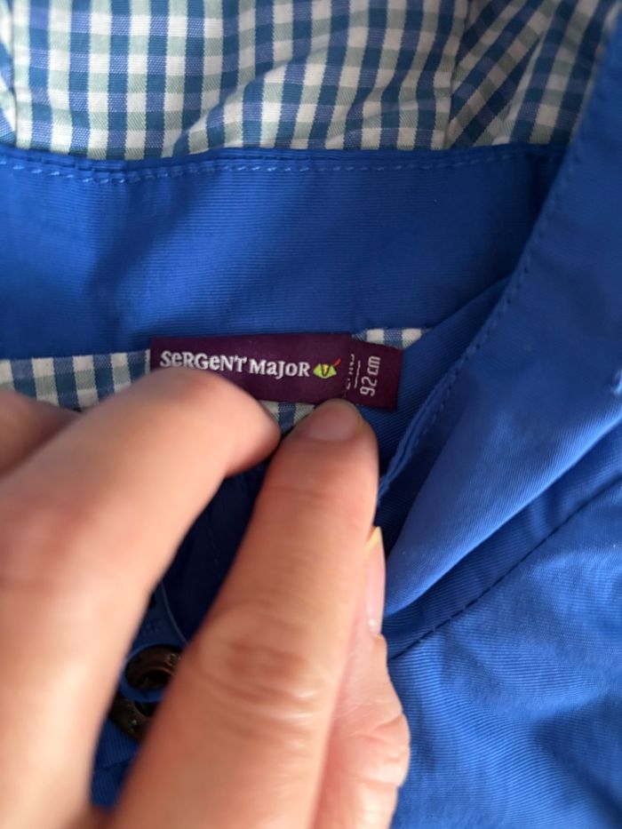 Veste bleue sergent major 92 cm - photo numéro 5