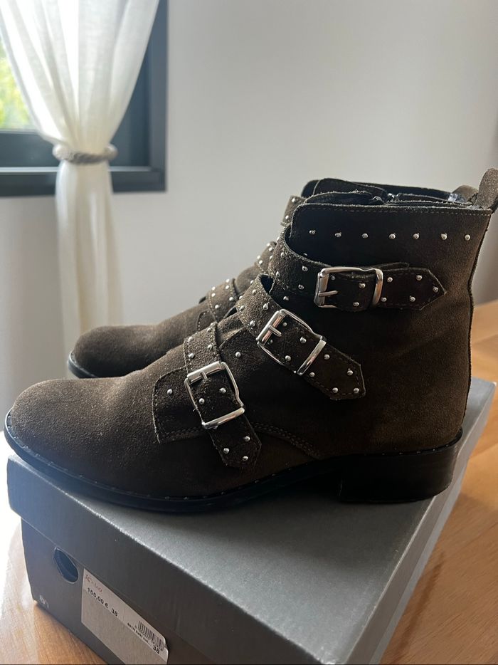 Bottines marron femme - photo numéro 3