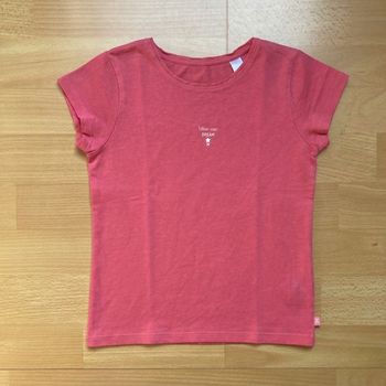 T‑shirt fille Okaïdi rose “Follow your dream” – 6 ans (116 cm)