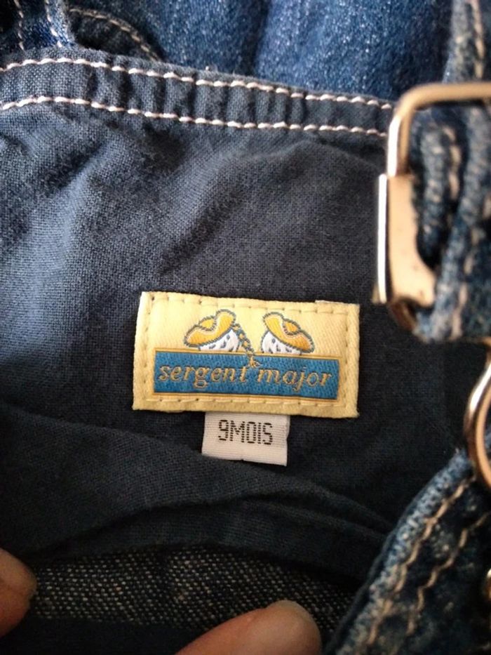 Robe salopette en jean 9 mois - photo numéro 5