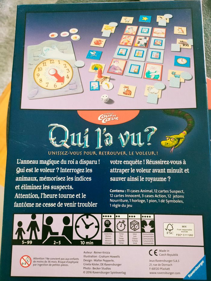 Jeux de société d'enquête - Qui l'a vu? - Ravensburger - photo numéro 3