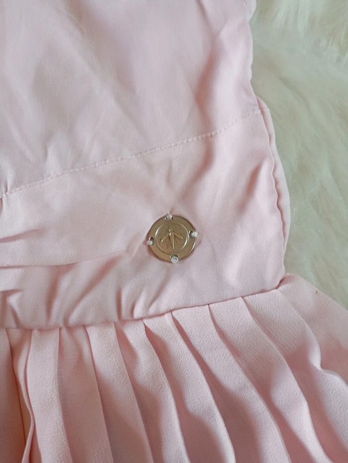 Miss by mosquitos 🦟 robe chic cérémonie plissée rose 4 ans - photo numéro 2
