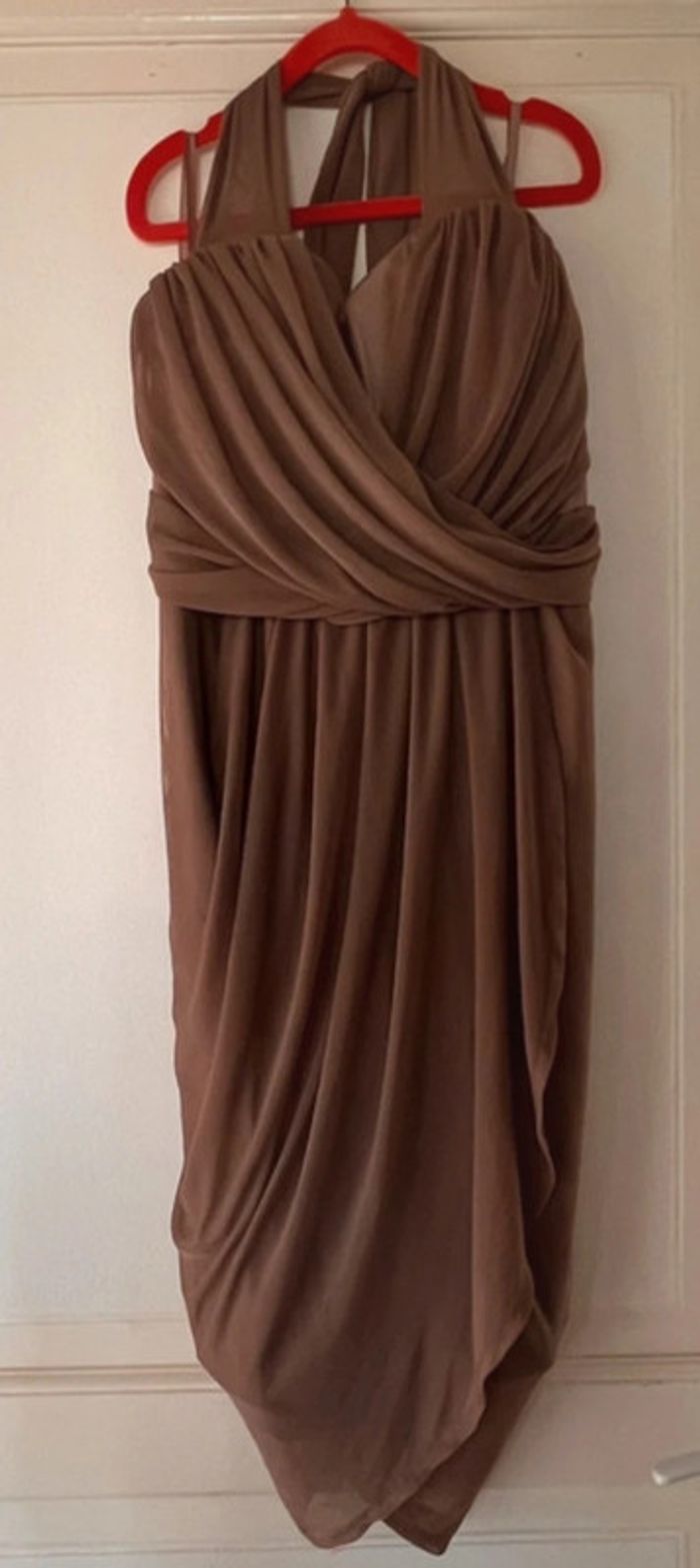 Robe de cérémonie marron taille L