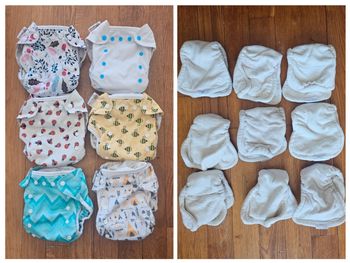 Lot de 6 couches évolutives + 9 doublures 