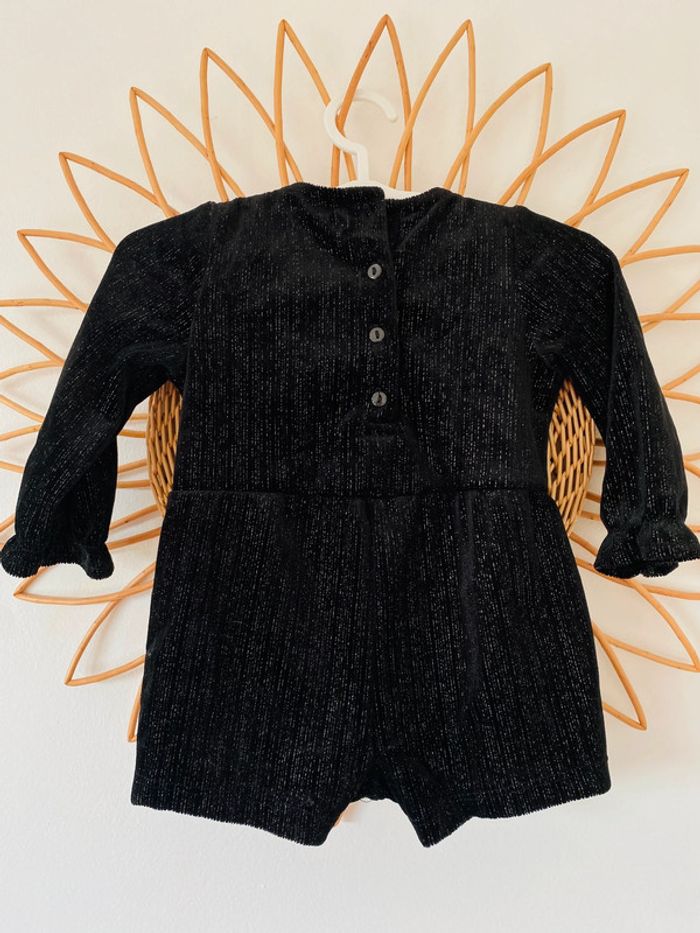 Combishort noir pailleté Kiabi 6 mois - photo numéro 4
