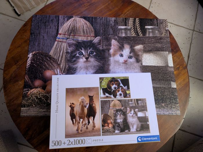 Magnifique boîte de 3 puzzles Clementoni - photo numéro 2