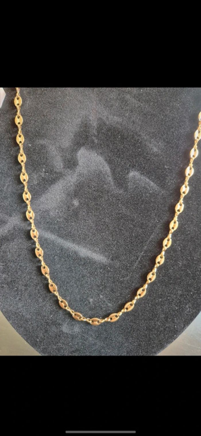 Jolie collier homme grain de café