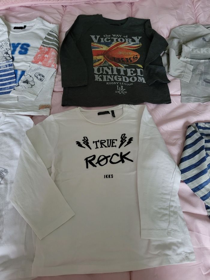 lots 8 t-shirt Mlongue ikks garçon 3ans (25e) - photo numéro 4