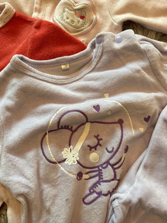Lot 3 pyjamas velours - photo numéro 4