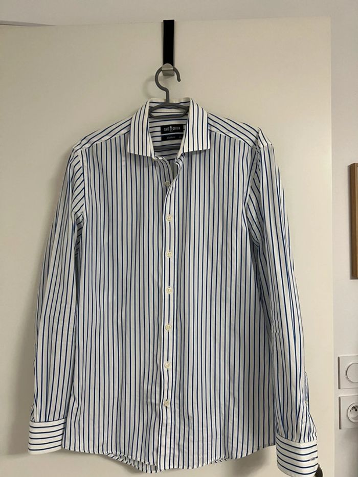 Chemise café coton - photo numéro 5