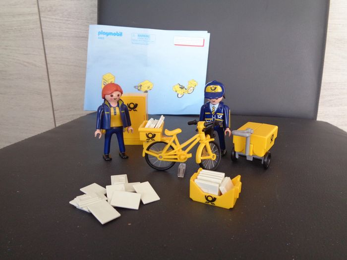Postiers boite aux lettres - city life - playmobil 4403